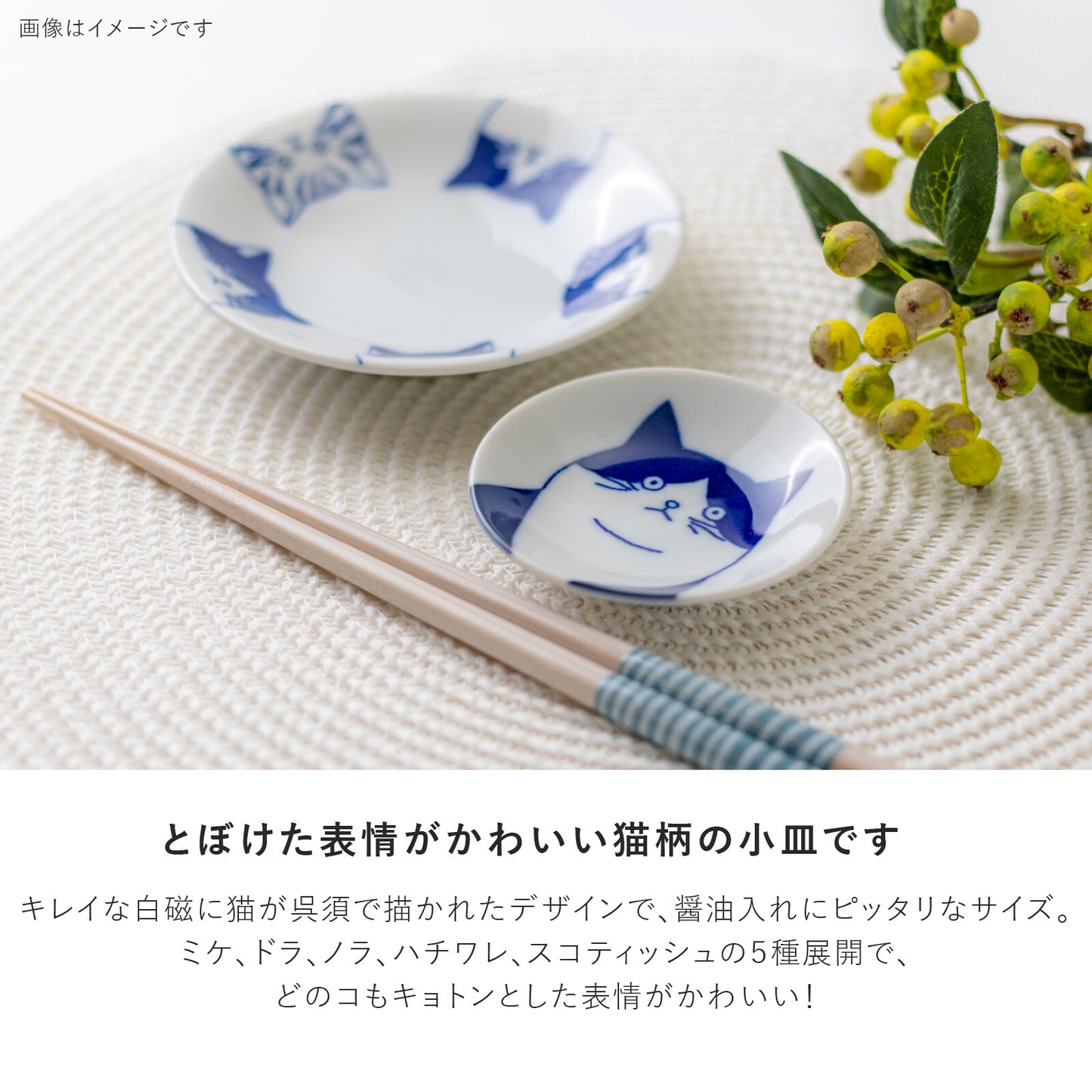 Piattino in Ceramica | Gatto Hachiware