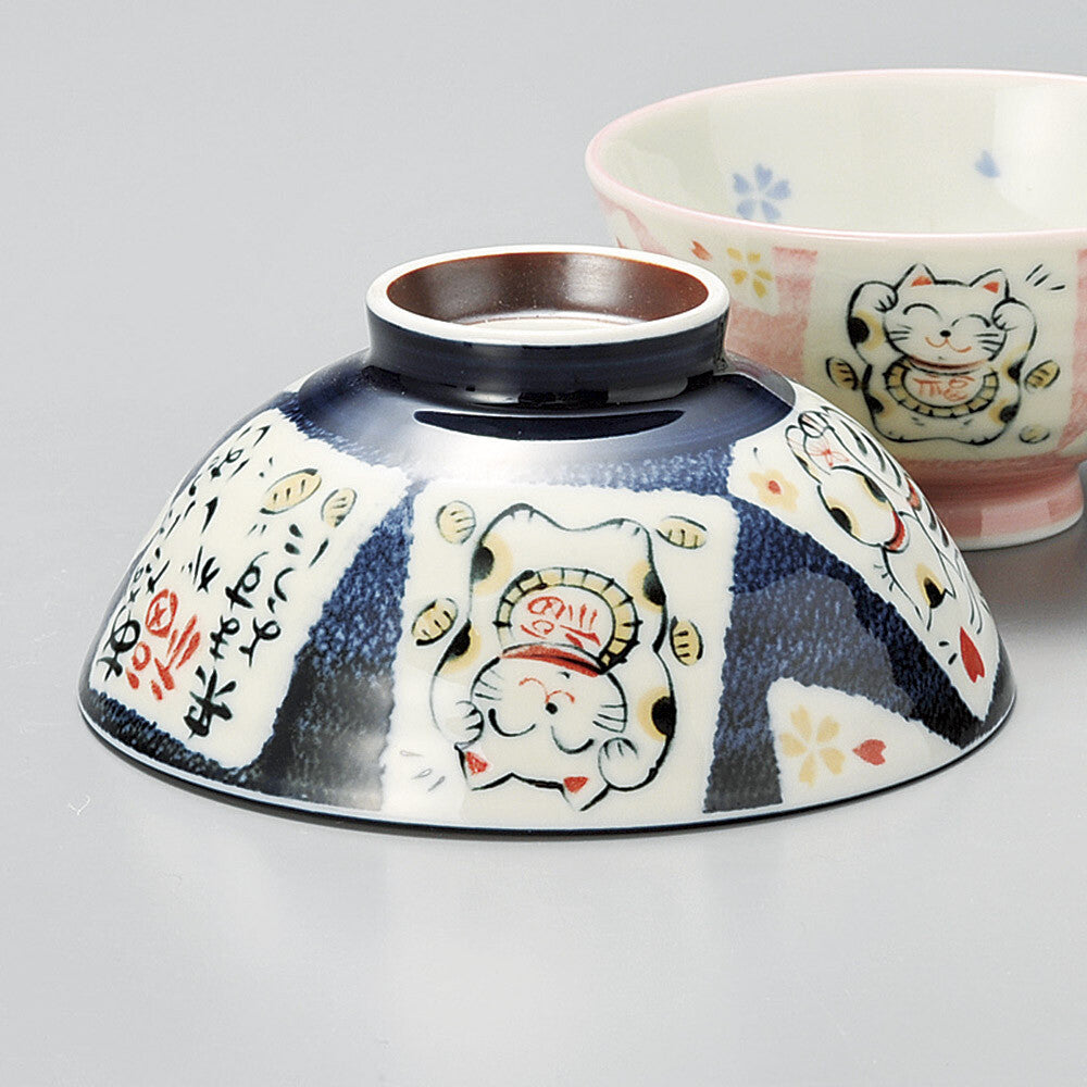 Ciotola Maneki Neko in Porcellana – Portafortuna Giapponese